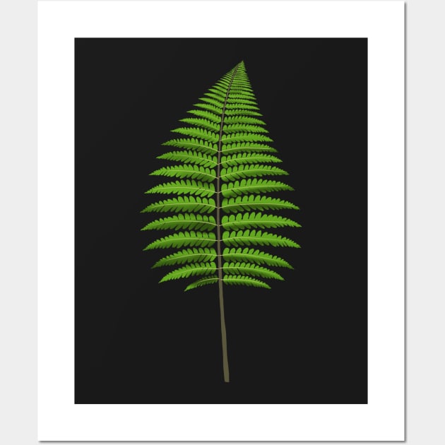 Fern leave illustration Wall Art by Pacesyte